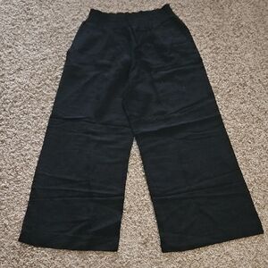 Elegant Black Wide-Leg Women's Pants